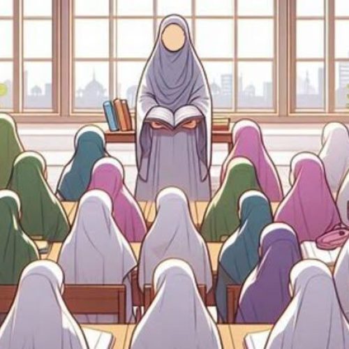 teacher with students teacher with students